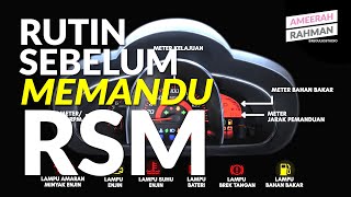 Rutin Sebelum Memandu RSM  INFOGRAFIK [upl. by Dammahom399]