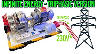 Triphasic Infinite Energy Generator 10Kw 230V  Liberty Engine 11 [upl. by Ardried144]