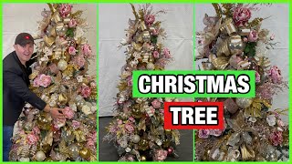 Christmas 2022  The Most Beautiful Glam Christmas Tree I Have Ever Decorated Tree Decoration Ideas [upl. by Zindman]