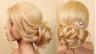 Tuto chignon bas chignon bas mariage boheme inspiration coiffure mariage chignon [upl. by Shull921]