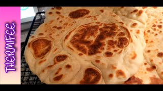 Naan Brot  indisches Fladenbrot  Pfannenbrot  Thermomix TM6  Thermifee® [upl. by Musihc]