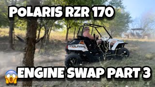 Polaris RZR 170  Honda 400EX Engine Swap Part 3 [upl. by Trudi]