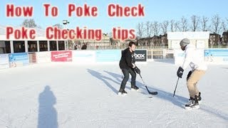 How To Poke Check In Hockey  Hockey Stick Poke Checking Tips Video Tutorial Hockeytutorialcom [upl. by Herzberg]