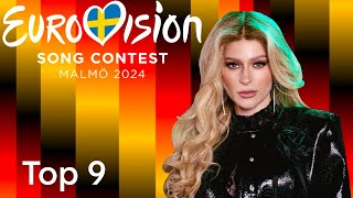 Das Deutsche Finale 2024 🇩🇪 My Top 9 Germany Eurovision 2024 [upl. by Richard388]