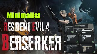 RE4 BERSERKER NG Minimalist 9  Quad Garrador The Depth Killing Verdugo and Regenerators [upl. by Venterea]