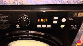 Hotpoint washing machine on cottton standard cycle 20 [upl. by Doraj]