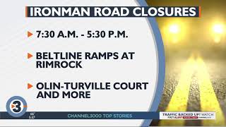 Multiple road closures Sunday for Ironman Wisconsin triathlon [upl. by Kauppi]