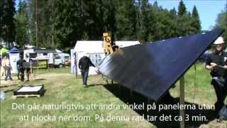 Ground mounting system for solar panels Markmonteringssystem för solpaneler [upl. by Etiam]