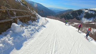 Jasna Chopok Ski 34abc 31a The long run on the south side 53km 920m descent Gimbal 4K sunshine [upl. by Pleione]