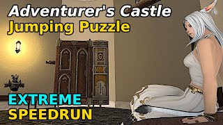 FFXIV  quotAdventurers Castlequot Jumping Puzzle Speedrun [upl. by Fruin]