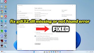 FIXED gdi32dll missing or not found error [upl. by Torrlow733]