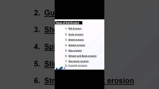 Different types of soil erosion🫠🫠 types of soil erosion 😨😨 [upl. by Sugirdor]