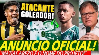 Verdão Anuncia Novo Reforço Chegou no Ct Matias Arezo Grande Goleador Anima 123 Milhões na mesa [upl. by Rodge]