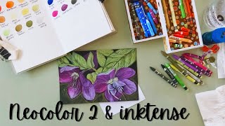 Whats so special about Neocolor 2 crayons Ill tell you what I learned artvlog mixedmedia [upl. by Oringas784]