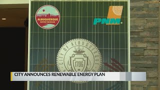 Albuquerque mayor outlines renewable energy plan [upl. by Inittirb]