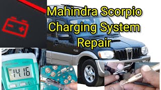 Charging system repair  Mahindra scorpio jeep [upl. by Eisaj]