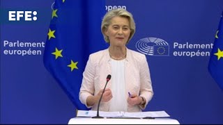 Von der Leyen revalida cinco años más y con holgura la presidencia de la Comisión Europea [upl. by Klemm398]