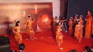 Ashta lakshmi Dance Prestige Greenwoods Diwali 2014 celebration [upl. by Nylirac]