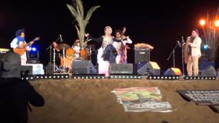 Singer Oum in Taragalte Music Festival  part 2 Mhamid Sahara Desert [upl. by Atilem]