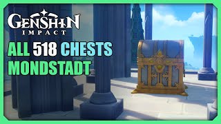 ALL 518 Mondstadt Chests Locations  Genshin Impact [upl. by Laflam300]