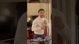 Manny Pacquiao shows CRAZY SPEED at age 45 shadow boxing [upl. by Mouldon]