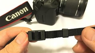 Attach a Neck strap to your DSLR cameraThe Canon way [upl. by Annirok732]