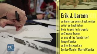 Erik Larsen teaches you comic drawing in 1 Min [upl. by Rhu691]