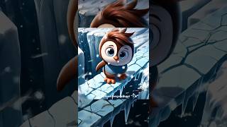 How cute penguin saves baby penguin ai cartoon cutepenguin cute penguin [upl. by Elinad]