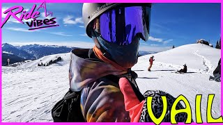 Early Season Laps At Vail Colorado snowboarding skiing vail [upl. by Assillim438]