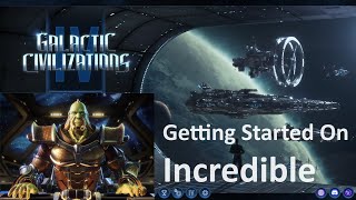 Galactic Civilizations IV  Getting Started On Incredible  Arcean  Part 1  No Commentary Gameplay [upl. by Nepets]