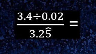 34  002  325 rayita sombrero decimales mixtos división de decimales operaciones con fracciones [upl. by Pinkham]