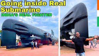 Going inside Real Submarine  Ins Kursura Tour  Kursura Submarine of India [upl. by Richardson691]