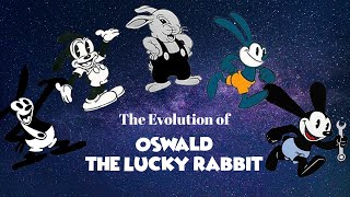 The Evolution of Oswald the Lucky Rabbit  From 1927 to 2018 [upl. by Atnwahs]