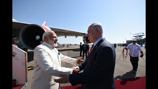 PM Modi arrives to a warm welcome in Tel Aviv Israel [upl. by Caputto]