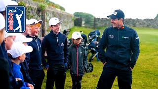 Viktor Hovland vs 11 junior golfers in Scotland [upl. by Hannan]