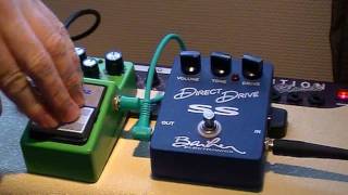 Ibanez TS9 Analogman brown mod vs Barber Direct Drive SS [upl. by Annovad]