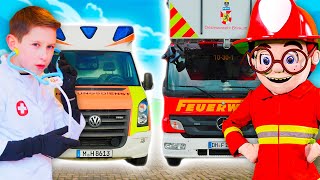 Cars and Trucks compilation  The Kids play with toys 🚓 [upl. by Spada]