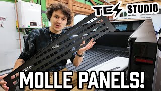 Cybertruck Molle Panels Install From Tes Stuidio [upl. by Ecinuahs353]