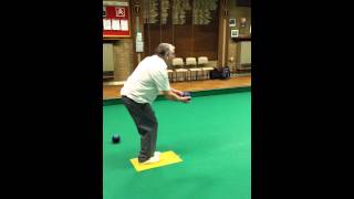 Indoor Bowls Short Step Bowls Delivery [upl. by Claybourne835]