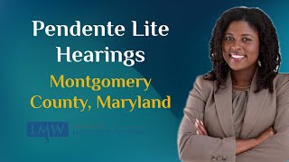 Pendente Lite Hearing in Montgomery County Maryland [upl. by Enomis694]