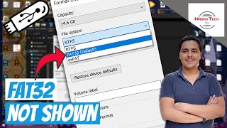 USB Not Formatting in FAT32  FAT32 Format Not Showing FIX [upl. by Anayeek]