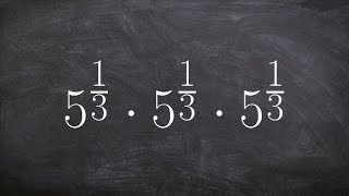 Multiplying three exponents with rational powers [upl. by Ah]