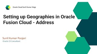 Setting up Geographies in Oracle Fusion Cloud  Address  Intial Setup  Import Geography [upl. by Kalk508]