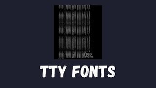 How to make ttyconsole fonts bigger [upl. by Salema560]