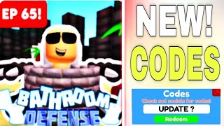 UPDATE🔥EP 65BATHROOM TOWER DEFENSE X CODES OCTOBER 2023 ROBLOX BATHROOM TOWER DEFENSE X CODES [upl. by Dadelos]