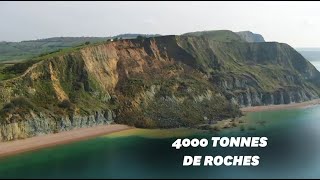 Glissement de terrain géant en Angleterre sur le littoral de la Manche [upl. by Atiuqin]