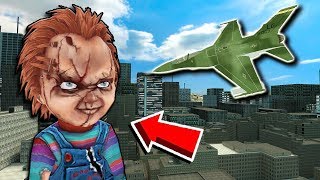 Using Planes to Defeat the GIANT Chucky Doll  Garrys Mod Multiplayer Gameplay  Gmod Survival [upl. by Nolram818]