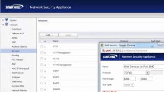 Creating Custom Services on a SonicWALL Firewall [upl. by Neeka312]