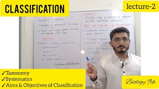 CLASSIFICATION  Taxonomy amp Systematics  Aims amp Objectives of Classification  9th Biology [upl. by Moia]