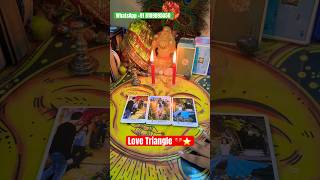 ❤️ LOVE TRIANGLE  HINDI TAROT shorts youtubeshorts trendingshorts [upl. by Isabelle38]